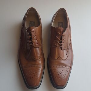 Elegant Tan Leather Derbys